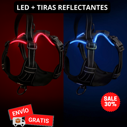 💡🐶 Arnés LED Ergonómico — ¡Haz que brille de noche! 🌙✨